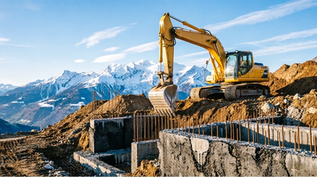 Terrassement et fondations en montagne : ce qui change vraiment sur un terrain pentu en Savoie